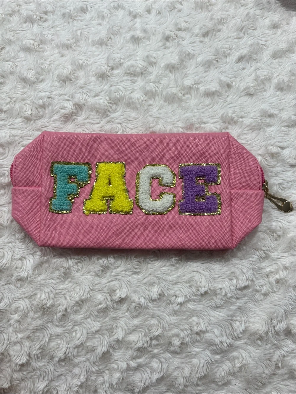 Pink makeup bag FACE